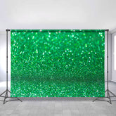Lofaris Green Glitter Simple Bokeh Happy Birthday Backdrop